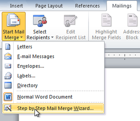 Email Merge Microsoft